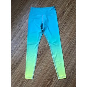 Flexi Lexi Mint Neon Yellow Ombré Pants